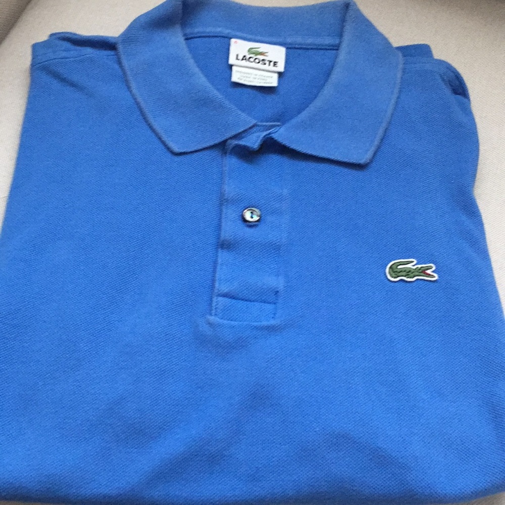 Lacoste men's polo blue size 6(L) previously worn